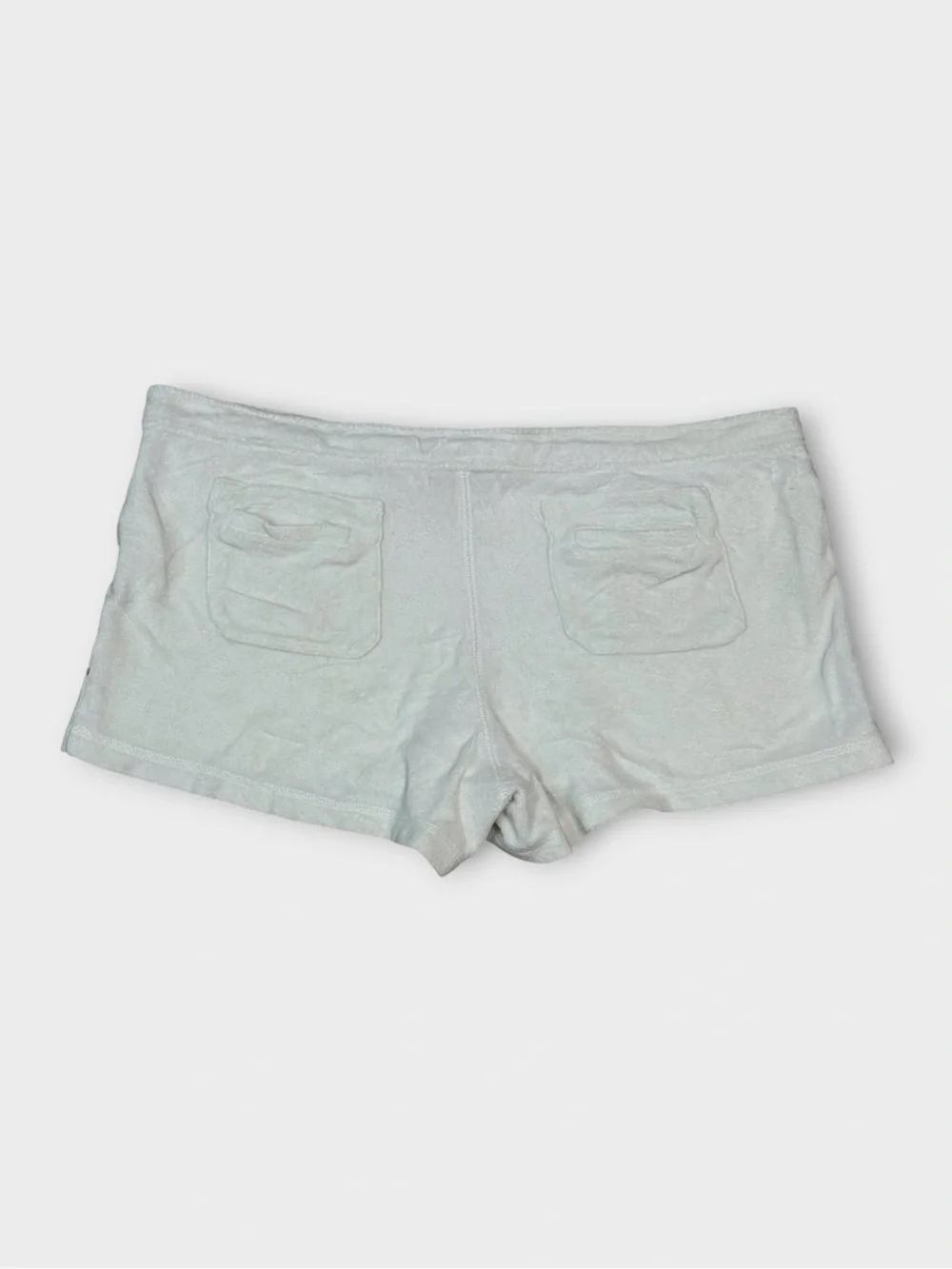 Tory Burch White Terry Cloth Mini Shorts — Size L
